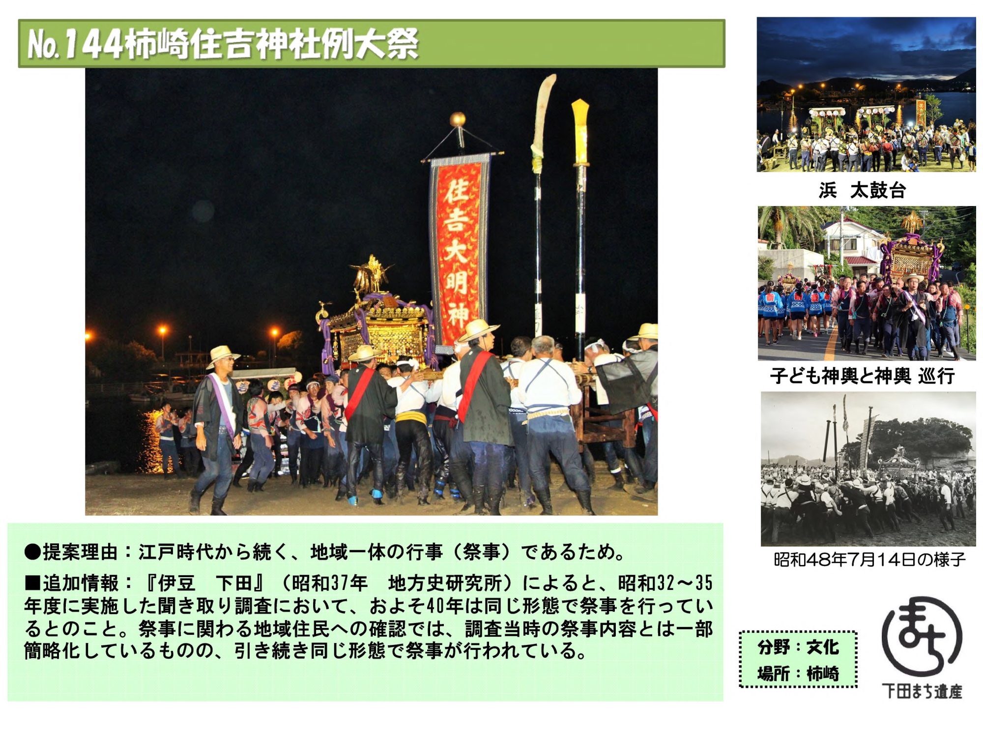 144まち遺産　住吉神社例大祭1